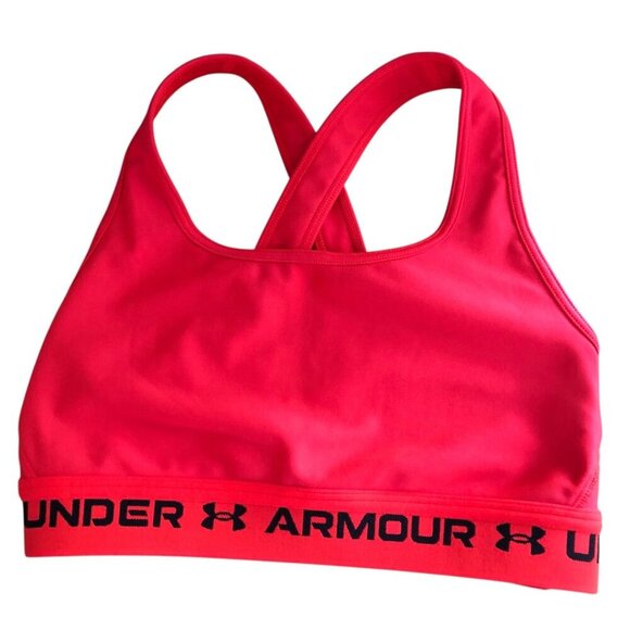 UNDER ARMOUR UA Crossback Mid Compression Sports Bra - 1361034 NEW - Picture 2 of 5